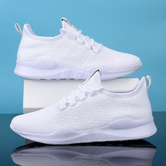 Men's Breathable Lace Up Casual Shoes Anti odor Running Sneakers