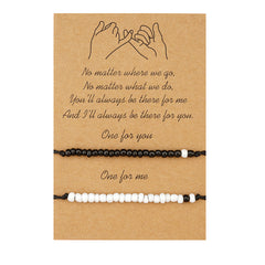 Adjustable Waterproof Cord Couples Bracelets Yin Yang His And Her Lover Bracelet