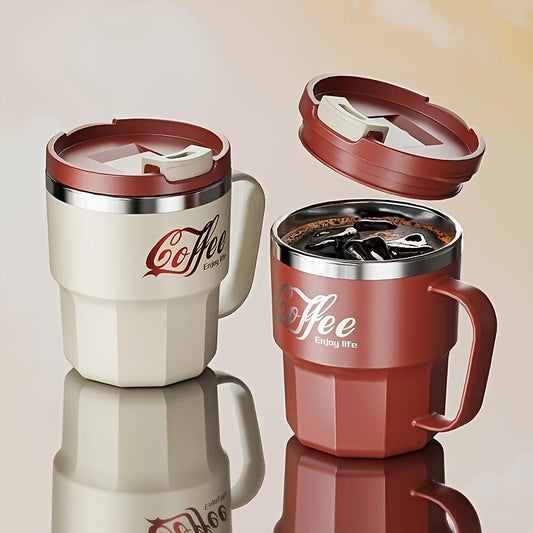 Insulated Reusable Travel Coffee Mug with Lid