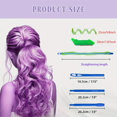60 Pc Hair Curlers Set Spiral & Waves Rollers for Women No Heat Styling Kit