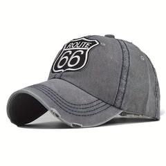 Label Patch Baseball Cap Vintage Washed Distressed Cotton Dad Hat