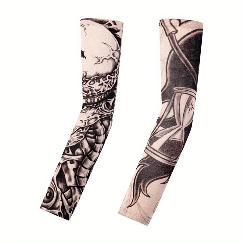 Tattoo Sleeve Embroidered Men's/Women's Sunscreen Hand Sleeves