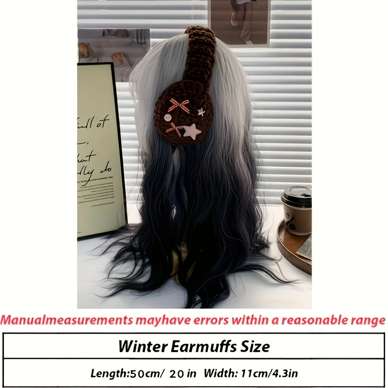 Women's Star & Bow Ear Warmers Winter Thermal Adjustable Headband