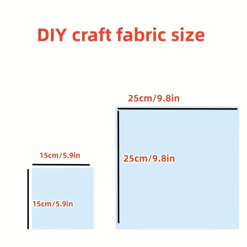 8pcs Arabic Number Series Fabric Pack for DIY Sewing Crafts