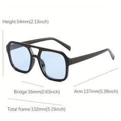 Oversized Square Sunglasses UV Protection