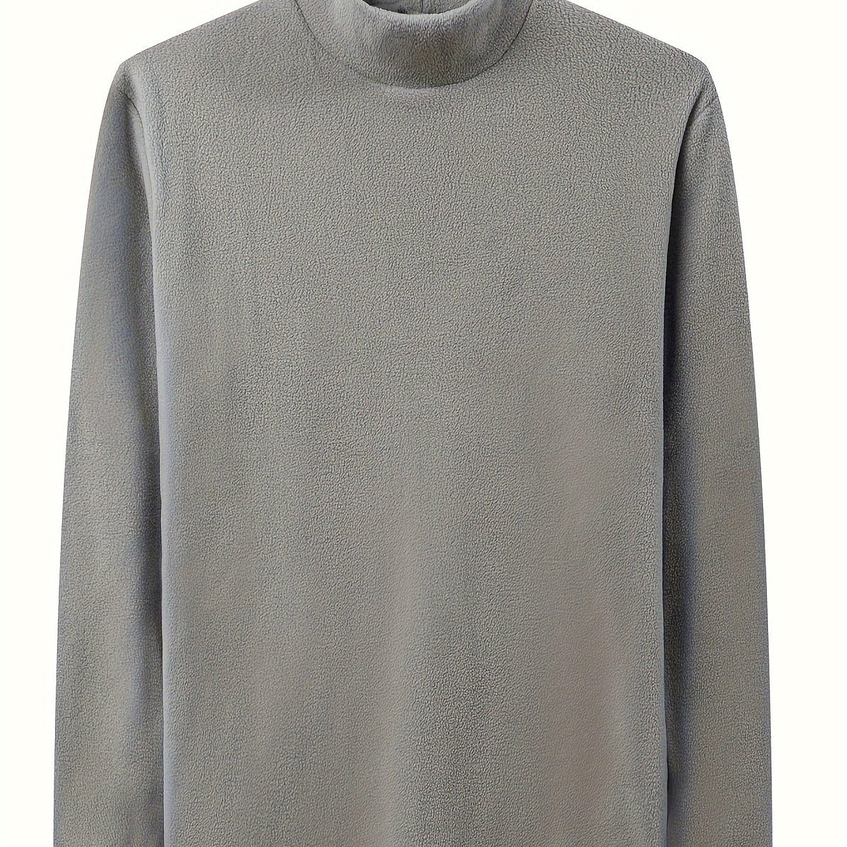 Men's Solid Pullover Fleece Crew Neck Top for City Walk Street