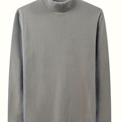 Men's Solid Pullover Fleece Crew Neck Top for City Walk Street