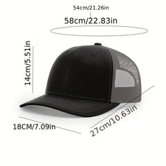 Adjustable Breathable Mesh Truck Cap Baseball Cap for Men Women