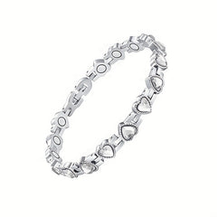 Adjustable Heart Shaped Magnetic Bracelet for Men and Women