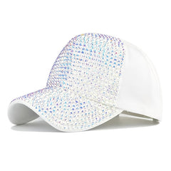 Rhinestone Decor Unisex Baseball Cap with Sun Protection