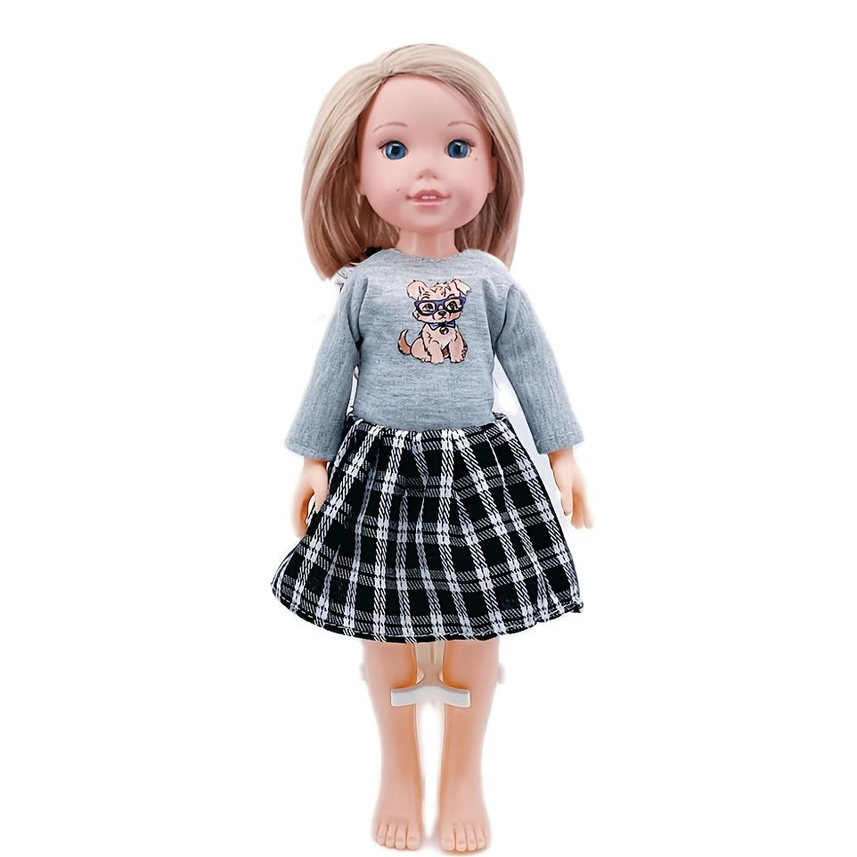 Mini Doll Clothes For 14'' Silicone Crawling Doll - Fashionable Princess Dress