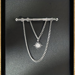 Chain Tassel Collar Suit Buckle Collar Clip Collar Pin Men's Jewelry