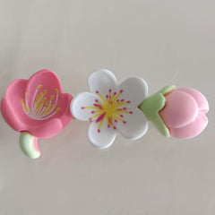 Pink Flower Duck Hair Clip for Girls