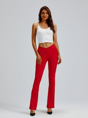 Women's High Waist Flared Leggings for Yoga Workout