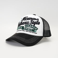 Embroidery Block Baseball Cap Mesh Adjustable Sun Hat Unisex Sports Hats