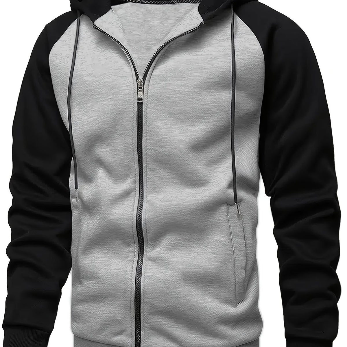 Men's Hooded Cardigan Fleece Top Coat