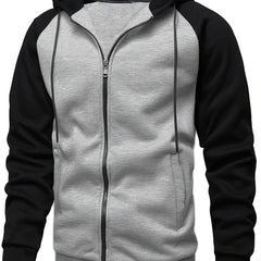 Men's Hooded Cardigan Fleece Top Coat
