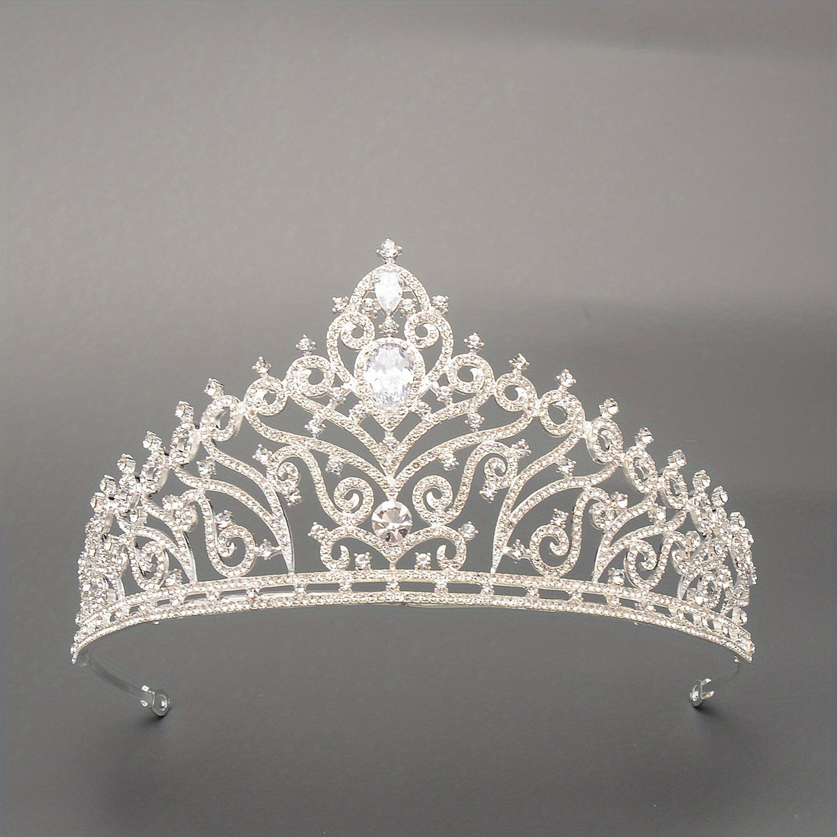Zircon Bridal Crown Crystal Headband Wedding Headdress