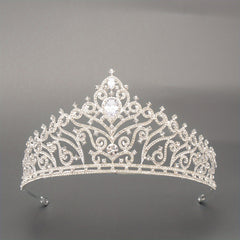 Zircon Bridal Crown Crystal Headband Wedding Headdress