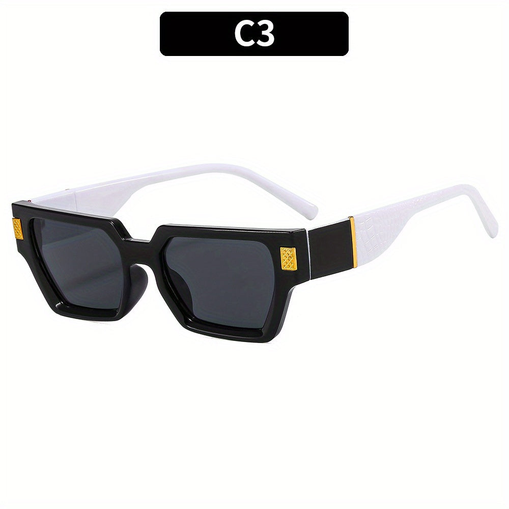 Y2K Square Sunglasses Retro Vintage UV400 Outdoor Sun Shades