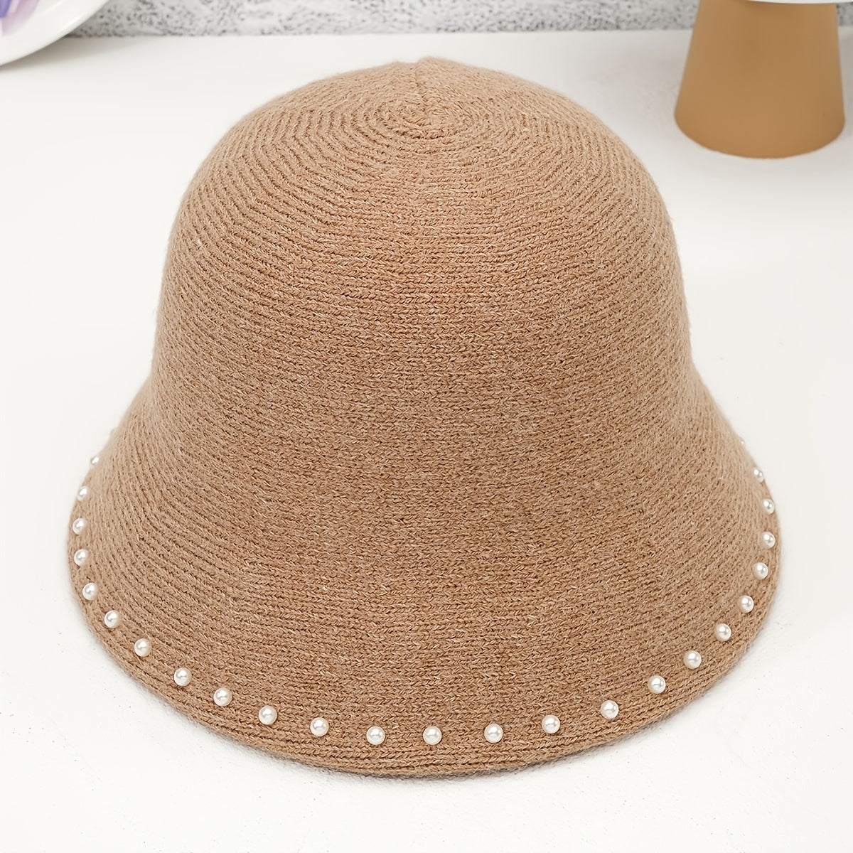Fluffy Pearls Bucket Hat Adult Fluffy Bucket Hat