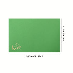 6pcs Small Fresh Bronzing Western Envelopes