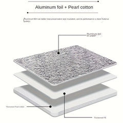 Aluminum Film Insulation Seafood Fruit Square Food Packing Bag