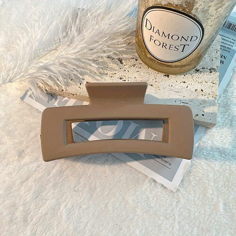 Geometric Hair Claw Clip Acrylic Matte Banana Clip