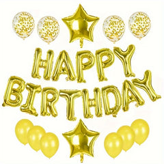 Birthday Party Balloon Set Film Glitter Latex Venue Layout
