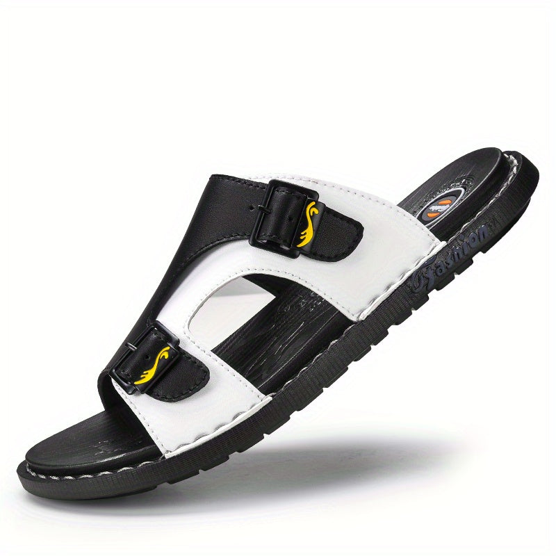 Men's Non Slip Sandals Wear resistant Comfy Slides Beach Shoes Summer