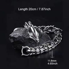 Vintage Mens Dragon Bracelet Hip Hop Punk Bracelet