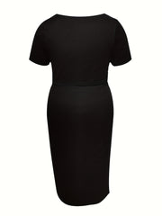  Juneteenth Graphic Crop Top & Split Knot Skirt Set