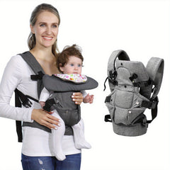 Baby Soft Carrier For Newborn Infant Sling Carrier Wrap Ergonomic 4 In 1