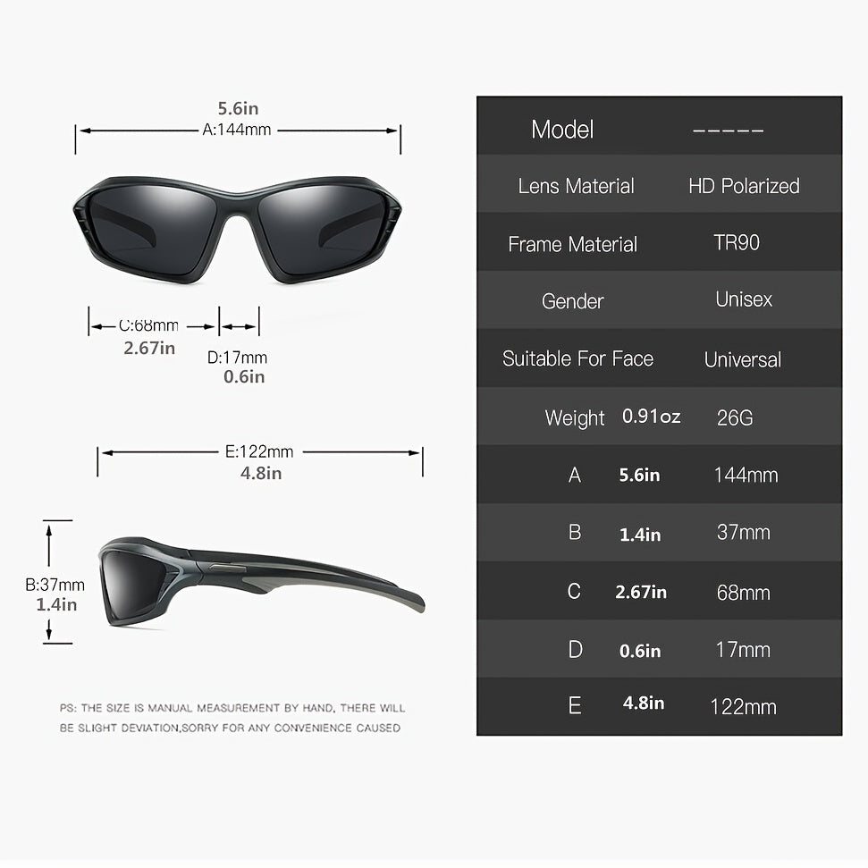 Men's Driving Square Polarized Sunglasses UV400
