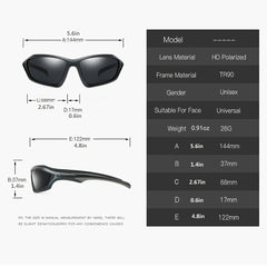 Men's Driving Square Polarized Sunglasses UV400