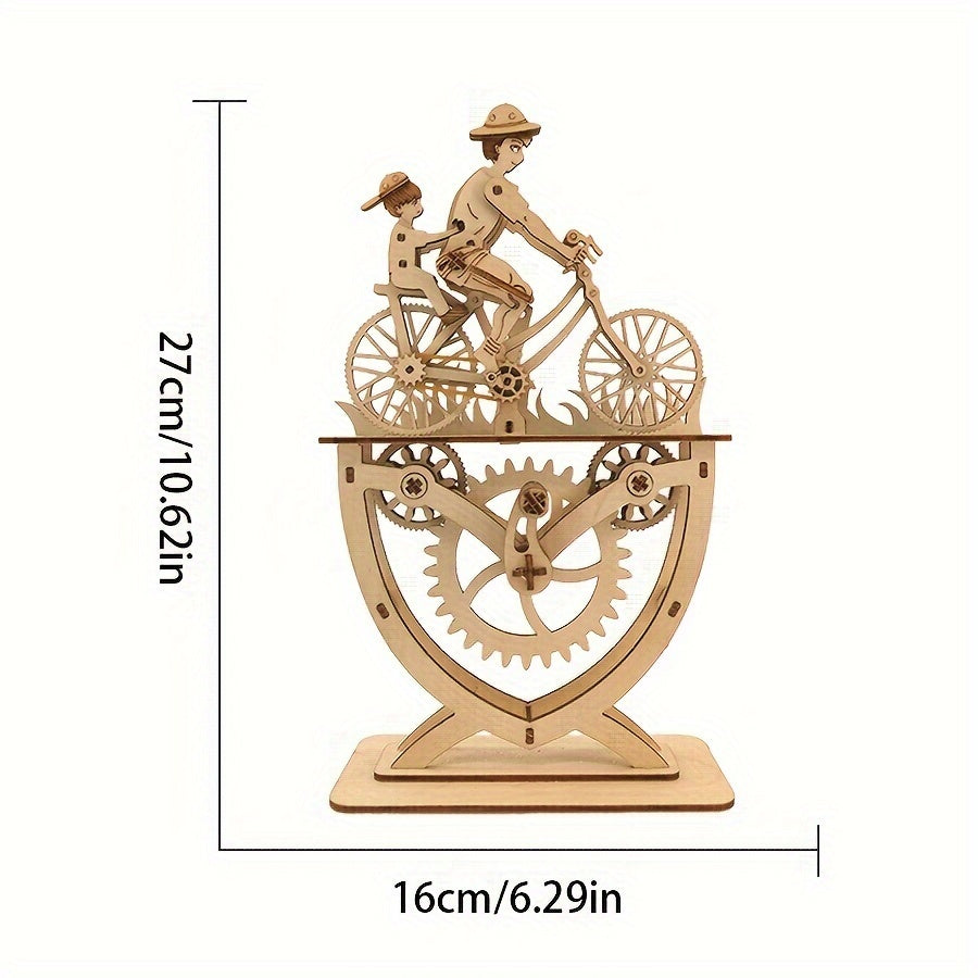 DIY 3D Wooden Bicycle Puzzle Kit for Adults Perfect Gift Home Office Decor