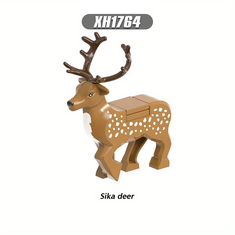 Christmas Deer Building Blocks Hand Puzzle Toys for Kids