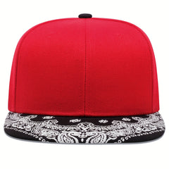 Paisley Print Baseball Cap Hip Hop Block Snapback Hats