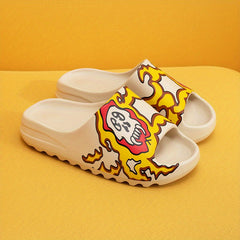 Men's Lightweight Open Toe Slippers for Shower Spring Summer