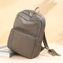 Preppy Style Nylon Laptop Backpack for Travel & Work