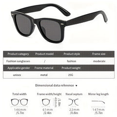 Retro Men's Polarized Sunglasses UV Protection Glasses