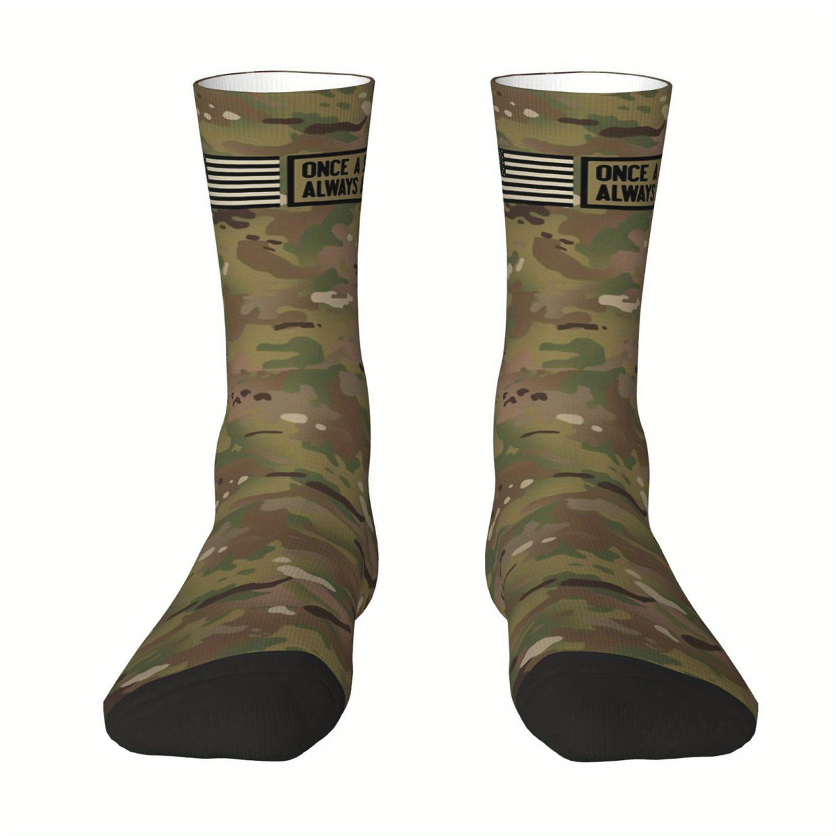 Camouflage Army Warm Mid calf Sock for Outdoor Sports
