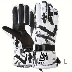 Winter Ski Gloves Warm Windproof Waterproof Touch Screen Gloves