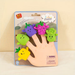 5pcs PVC Fruit Finger Puppet Educational Toy Gift
