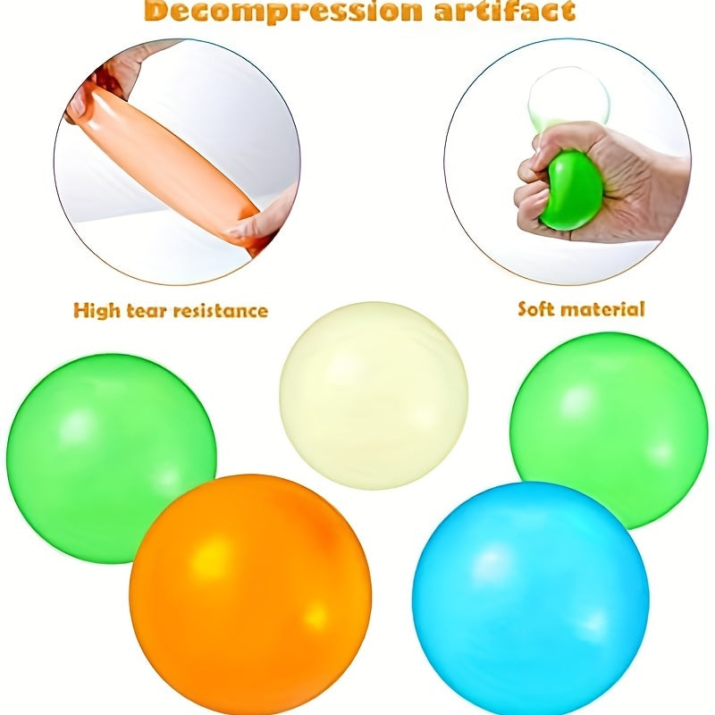 4pcs Stress Relief Glow Balls Decompressing Toys