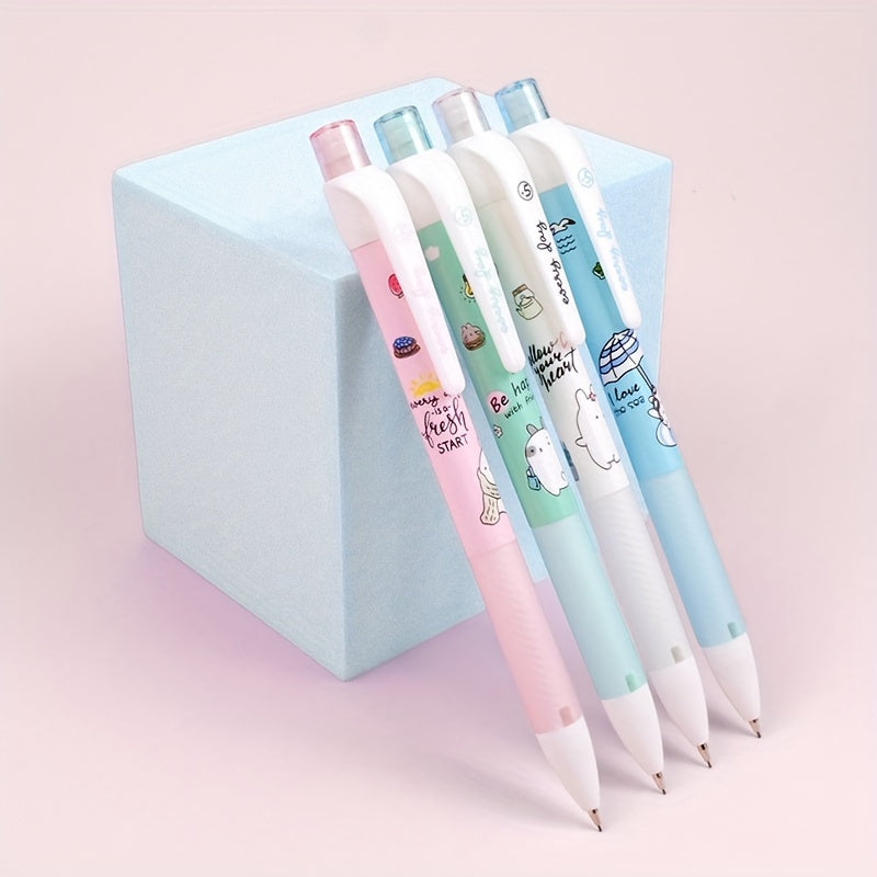 4pcs Mechanical Pencil 0.5 0.7 Student Stationery Supplies