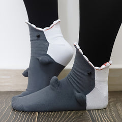 Christmas Crocodile Knit Cuff Socks Hand Knitted Winter War