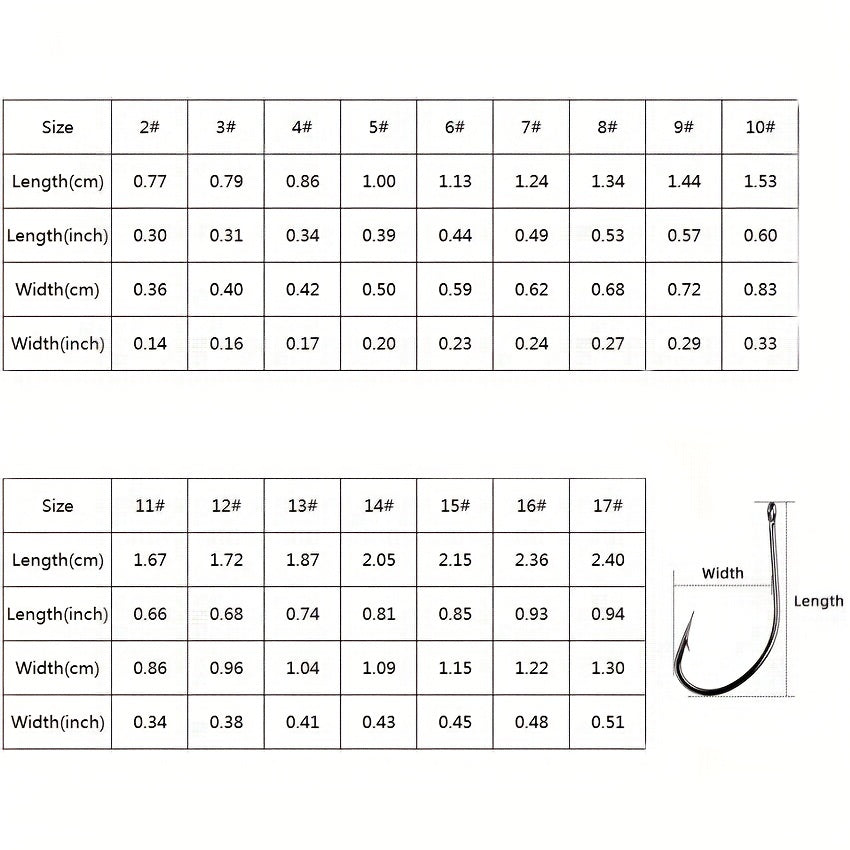 50pcs High Carbon Stainless Steel Fishing Hooks Barbed Carp Hooks