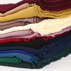 Chiffon Hijab Head Scarf Thin Breathable Shawl Windproof Head Wrap
