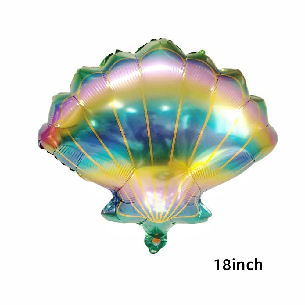 Ocean Mermaid Aluminum Balloon Birthday Party Decoration